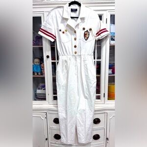 Vintage 1980s White Jumpsuit – PG Collections by Ginger Bort
